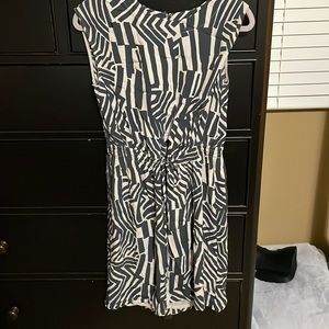 Tan and gray loft dress, size small